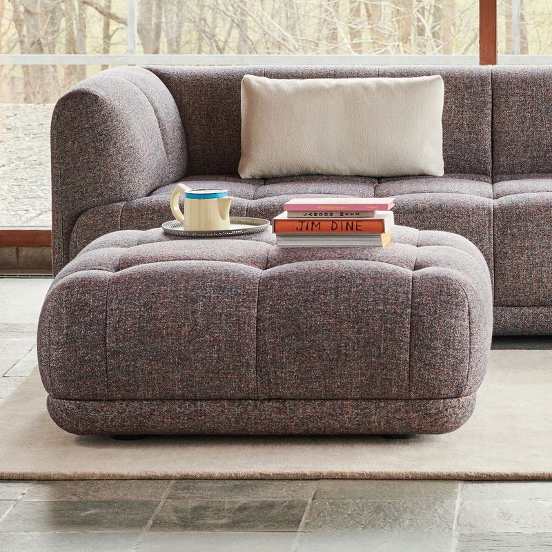 HAY Quilton fotpall Bolgheri LGG60, 105x105 cm