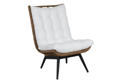 Brafab Covelo loungefåtölj natur/vit