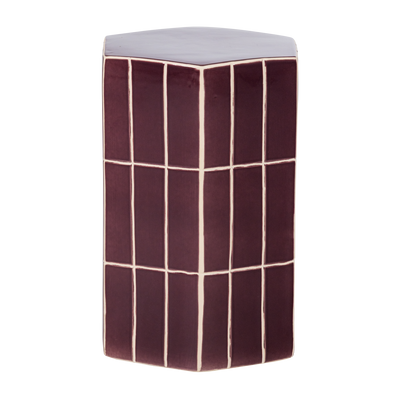 WOOOD PLU Dekorativt Sidobord i Keramik, Lila