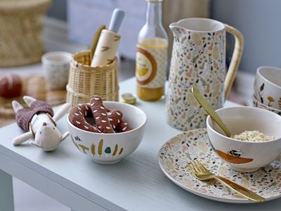 Bloomingville Mini Harvest Skål, Natur, Stengods - 6-pack