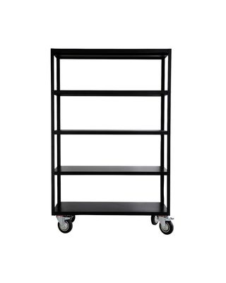 House Doctor Trolley Reol med 4 hjul Mattsvart