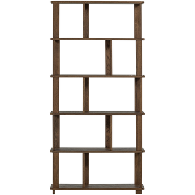 WOOOD RISS Bokhylla i Ek Natur 186x90 cm