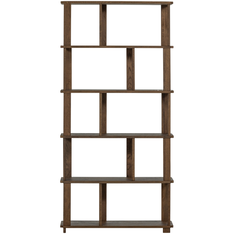 WOOOD RISS Bokhylla i Ek Natur 186x90 cm