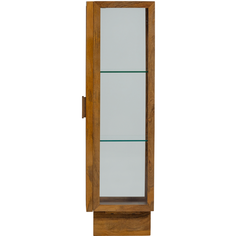 WOOOD Kella Vitrinskåp En Dörr Mango Natur