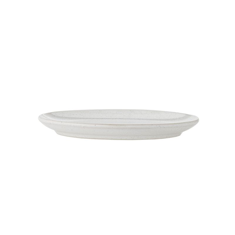 Bloomingville Addison Tallrik, Vit, Stengods 20 cm 6-pack