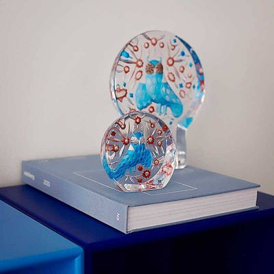 Målerås Uggla, liten - Handgjord Kristallskulptur