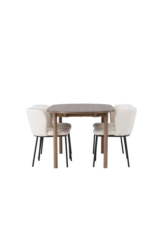 Venture Home Matgrupp Andy med Stolarna Edina