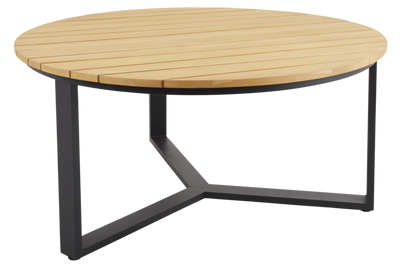 Brafab Laurion Matbord Ø150 cm i teak och svart