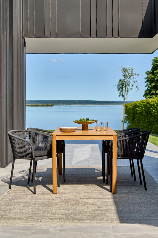 Brafab Delta Stol Svart / Slate Rope / Teddy Black