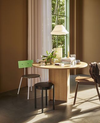 Hübsch Straight matbord i Natur Ekfanér