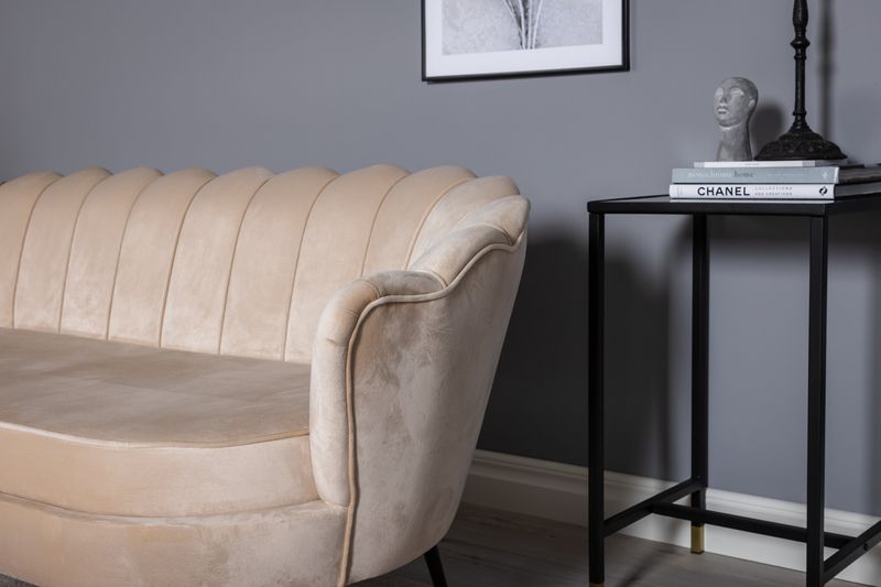 Venture Home Calais 3-Sits Soffa i Krämvit Sammet