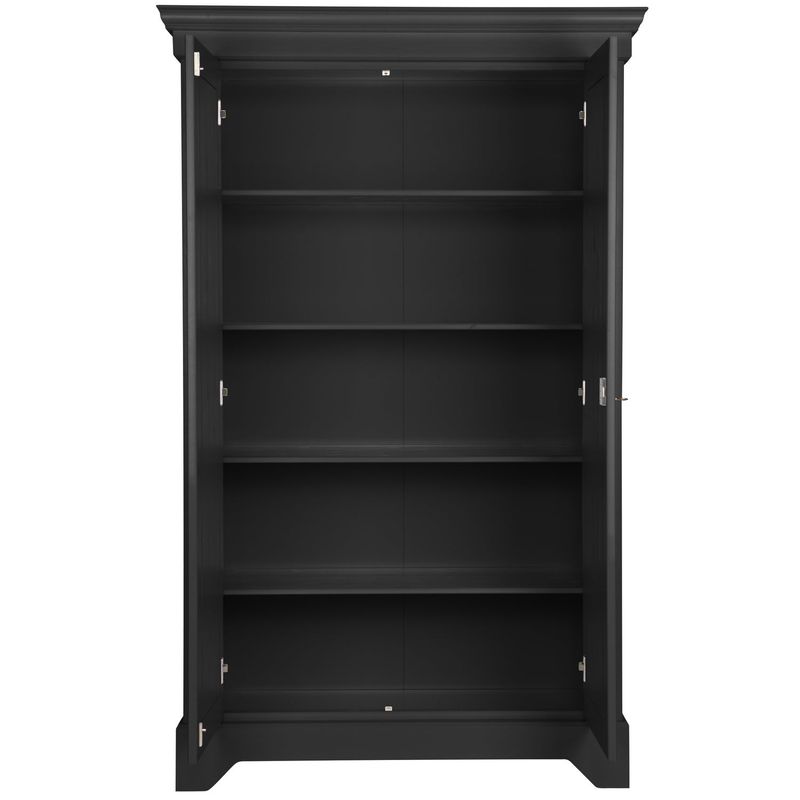 WOOOD Isabel Brocante Skåp i Matt Svart Furu