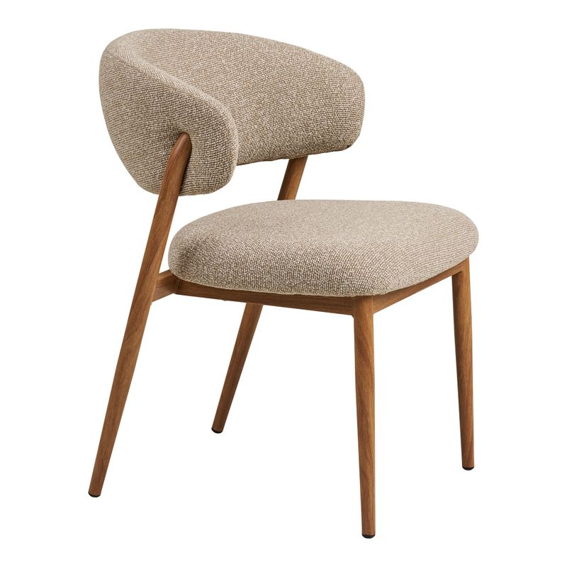 House Nordic Cavi Matstol Sand/Naturell 2-pack