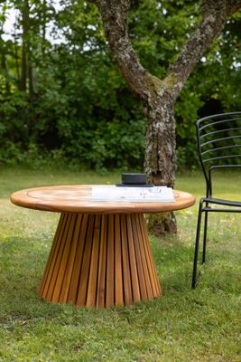 Venture Home Lumpur Runt Matbord i Teak