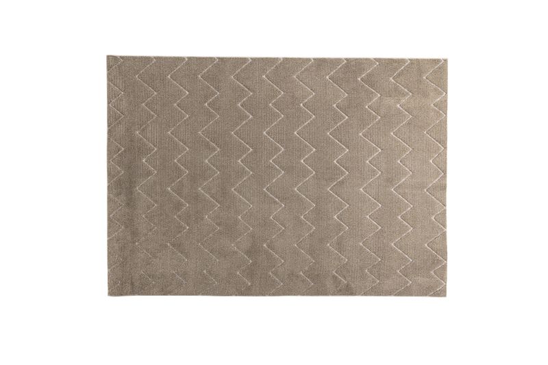 Venture Home Fia Matta – Brun med Zick-Zack Mönster