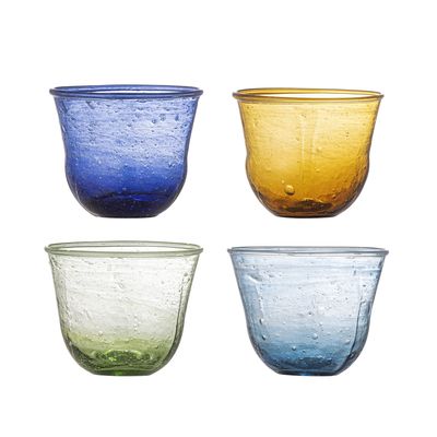 Creative Collection Karu Dricksglas, Blå, Recycled Glas - 6-pack