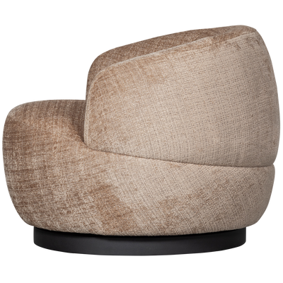 WOOOD Woolly Snurrfåtölj Chenille Sand