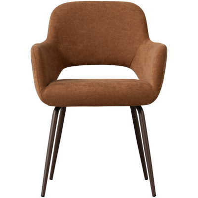 WOOOD Jenny Matstol i Vävd Brun Tyg 2 st