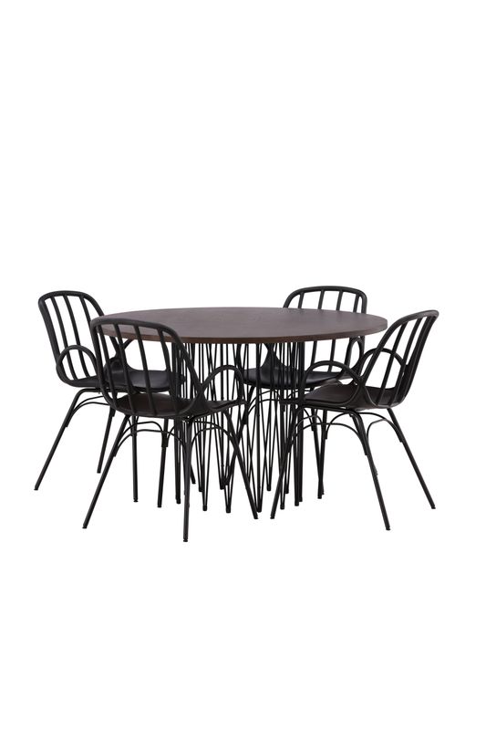 Venture Home Matgrupp Stone med Dyrön Stolar