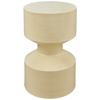 WOOOD HIDDE Sidobord Metall Gul