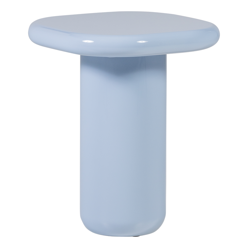 WOOOD Zava Sidobord Trä Högblank Ljusblå [FSC]