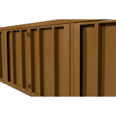 WOOOD LEVEL TV-bänk i Metall, Honungsgul 44x160 cm