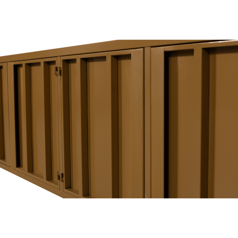 WOOOD LEVEL TV-bänk i Metall, Honungsgul 44x160 cm