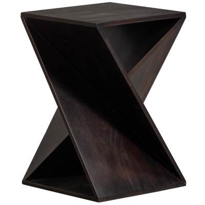 WOOOD IKEM Sidobord Acaciahout Mörkbrun