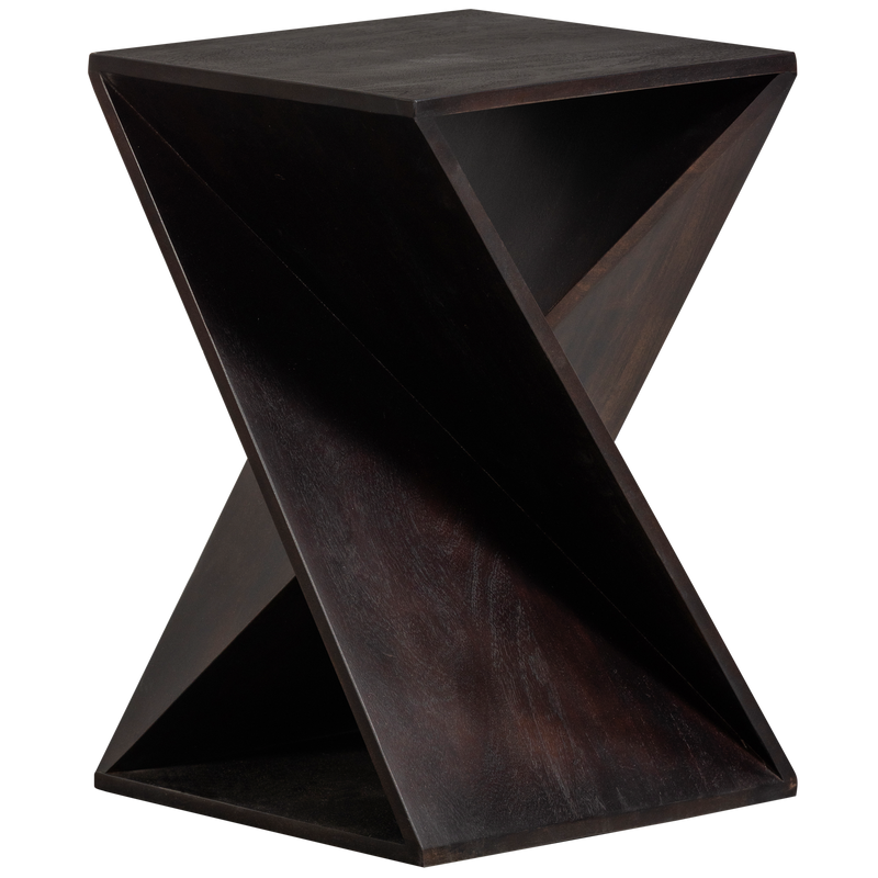 WOOOD IKEM Sidobord Acaciahout Mörkbrun