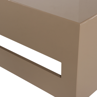 Vtwonen Modern Soffbord i MDF Trä Sandfärgad Högblank