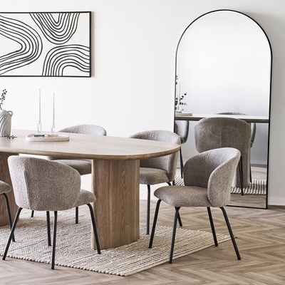 House Nordic Madrid Spegel Svart 180 cm