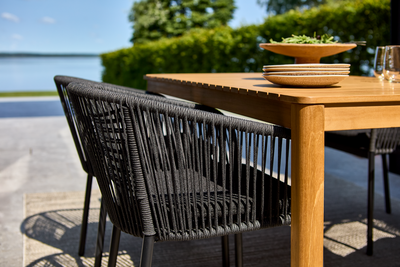 Brafab Delta Stol Svart / Slate Rope / Teddy Black