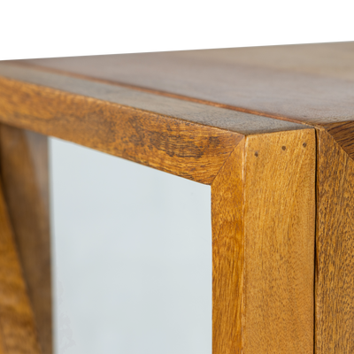 WOOOD Kella Vitrinskåp En Dörr Mango Natur