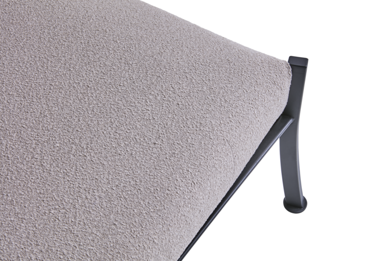 Brafab Delux Fotpall Teddy Beige/Svart