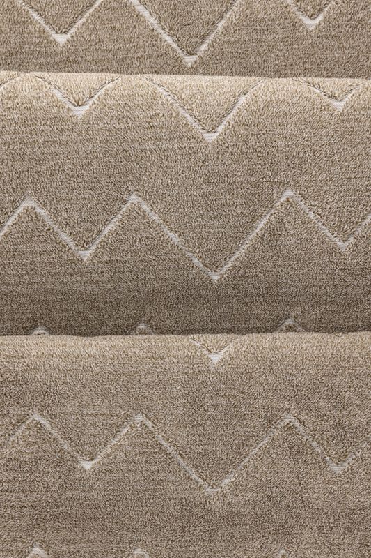 Venture Home Fia Matta - Brun med Zick-zack Mönster