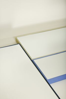 Hübsch Shine Spegel Small Blå 21x4xh30cm