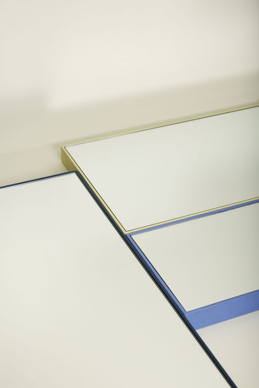 Hübsch Shine Spegel Small Blå 21x4xh30cm