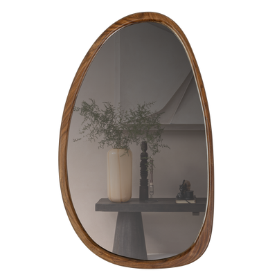 WOOOD Leif Spegel Trä Natur 64x38 cm