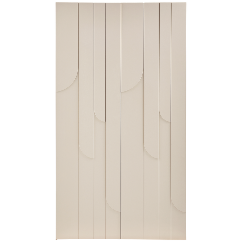 WOOOD RAIN 2-dörrars förvaringsskåp i dammfärgad furu