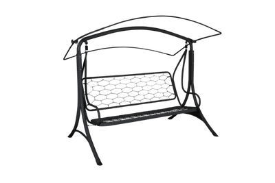 Brafab Prag Välvd Hammock i Svart Stål