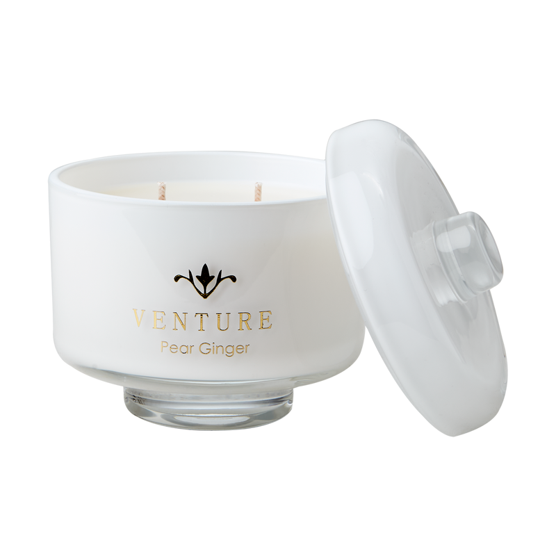 Affari of Sweden VENTURE Doftljus Pear & ginger, Vit