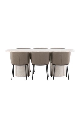 Venture Home Matbord Narvik med Edina Stol