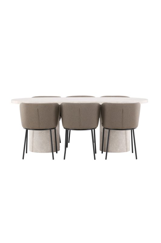 Venture Home Matbord Narvik med Edina Stol