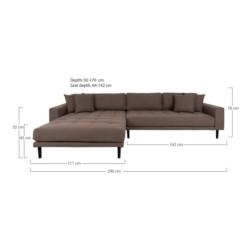 House Nordic Lido Loungesoffa Brun