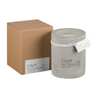 Affari of Sweden CALM Doftljus M Bergamot, orange blossom & violet, Brun/grå