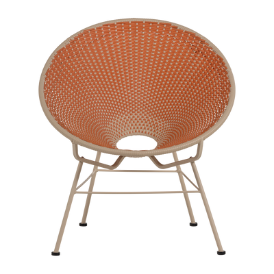 WOOOD Kazoun Trädgårdsloungestol i Orange Konstrotting