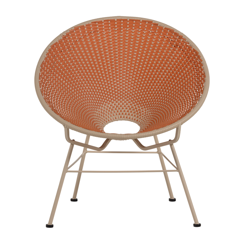 WOOOD Kazoun Trädgårdsloungestol i Orange Konstrotting