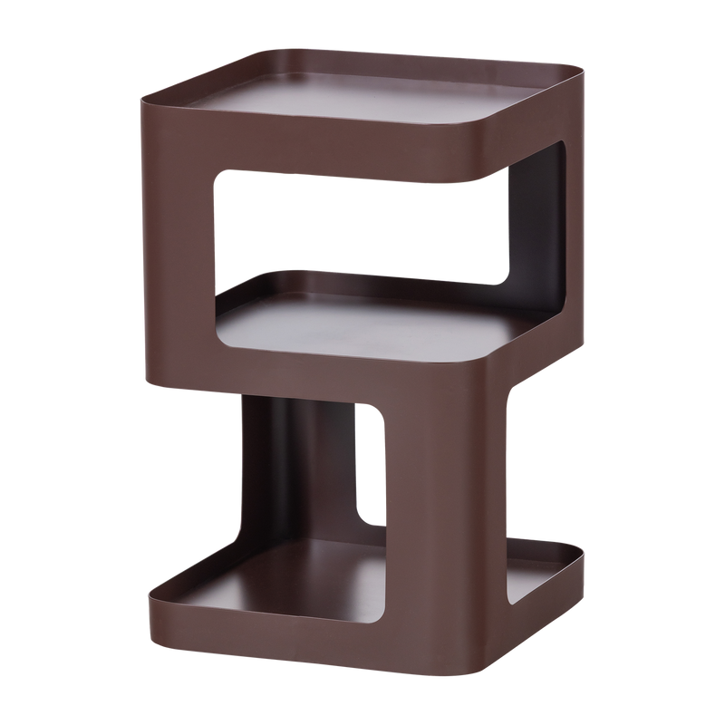 WOOOD Riv Sidobord/Nattduksbord Metall Lila/Brun