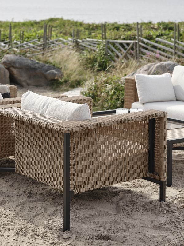 Brafab Shell Fåtölj Teddy Rice/Black