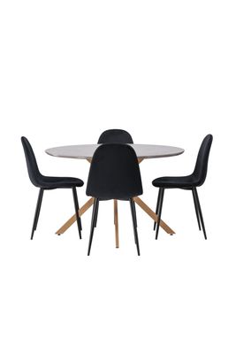 Venture Home Matbordet Piazza med stolarna Polar